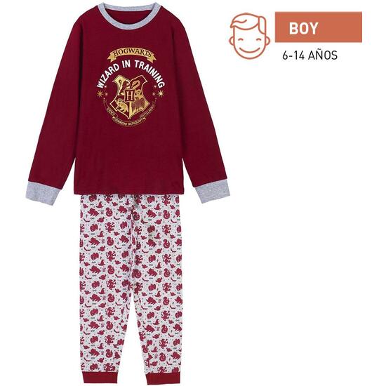Comprar Pijama Largo Single Jersey Harry Potter Dark Red