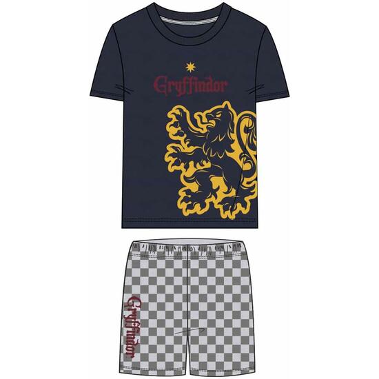 Pijama Corto Single Jersey Punto Harry Potter Gray