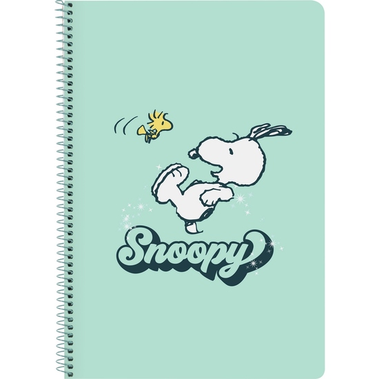 Libreta Folio 80 H. Tapas Duras 1diseño Snoopy Groovy
