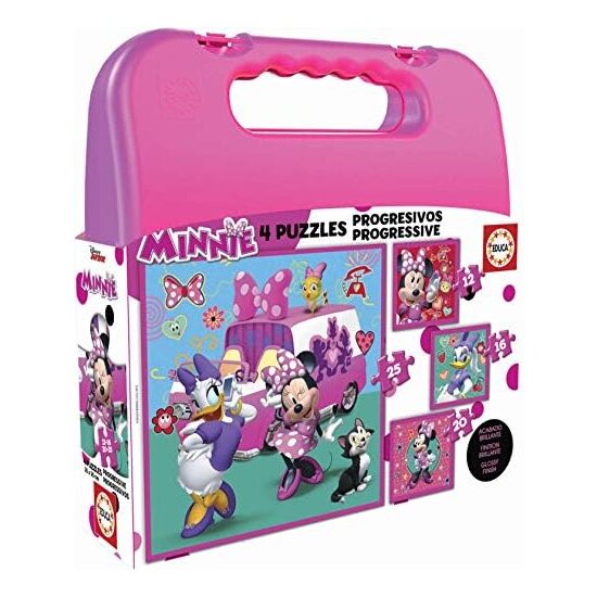 Comprar Maletin Con 4 Puzzles Minnie Mouse Me Time