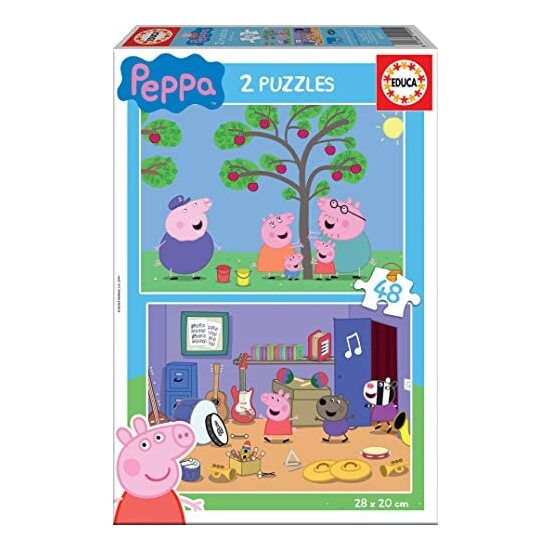 Comprar 2 Puzzles De 48 Piezas Peppa Pig Cosy Corner