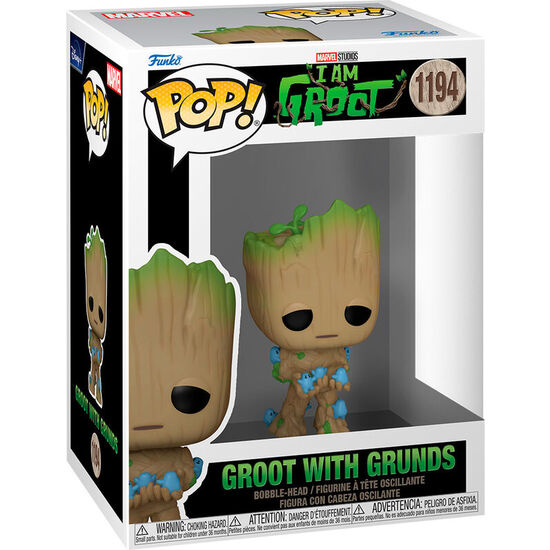Figura Pop Marvel I Am Groot - Groot With Grunds