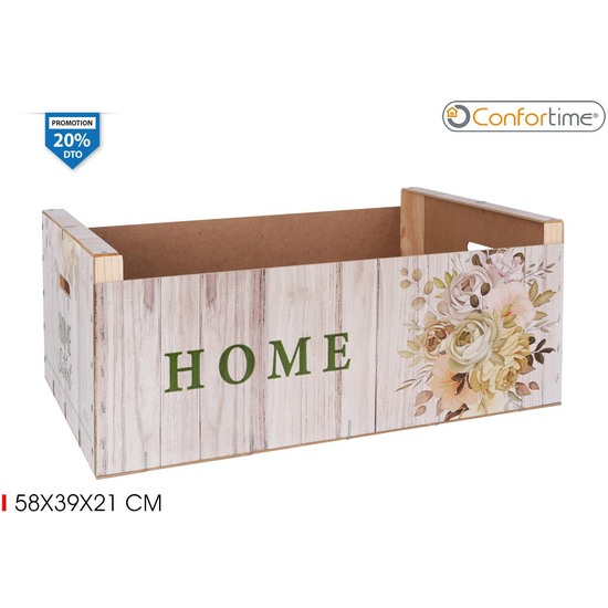 Caja Wood Brillo58x39x21 Sweet H. Confortime