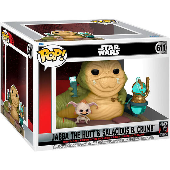Comprar Figura Pop Star Wars 40th Jabba The Hutt & Salacious B Crumb