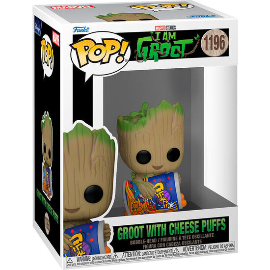 Comprar Figura Pop Marvel I Am Groot - Groot With Cheese Puffs
