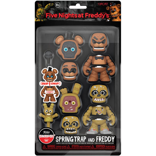 BISTER 2 FIGURAS SNAPS! FIVE NIGHTS AT FREDDYS SPRINGTRAP AND FREDDY
