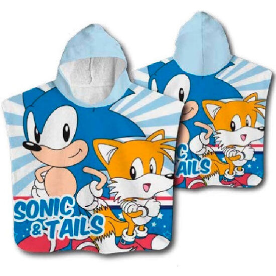 Comprar Poncho Toalla Sonic The Hedgehog Algodon