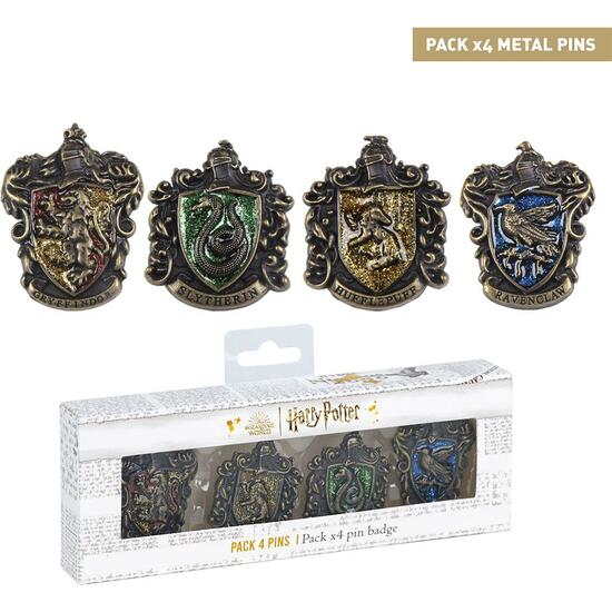 Comprar Pin Pack X4 Harry Potter Gold
