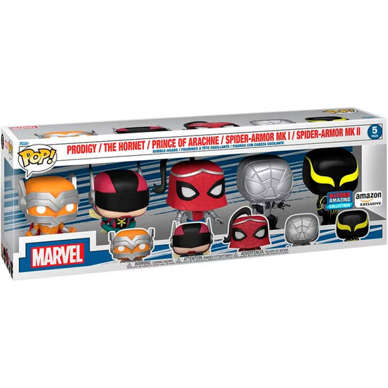 Comprar Blister 5 Figuras Pop Marvel Spiderman Exclusive