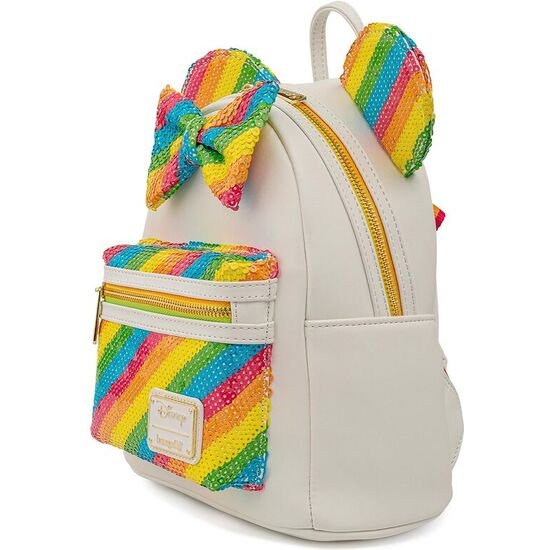 MOCHILA RAINBOW MINNIE DISNEY LOUNGEFLY 26CM