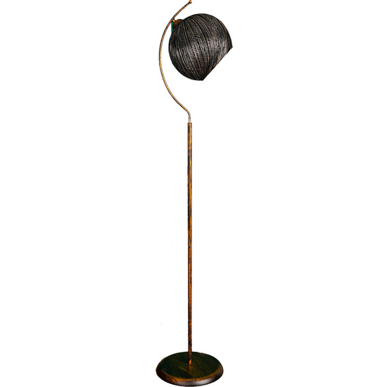 Lámpara De Pie 165 Cm. Negro, Tipo E 27 Max 45 - 60 W, Colección Malaui,, Casquillo E 27 Max 45 - 6