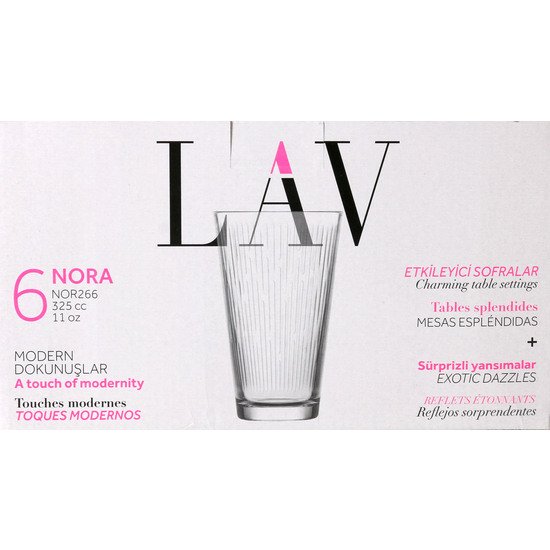 SET 6 VASOS 325CC NORA