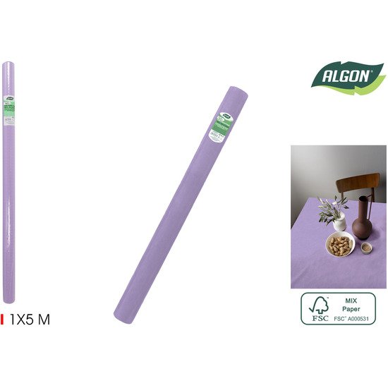 ROLLO MANTEL VIOLETA C/MANDRIL 1X5M ALGON ALGON