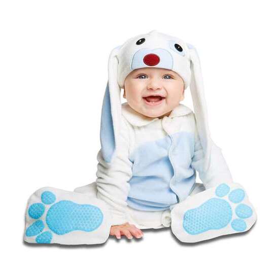 Disfraz Bebé Pequeño Conejito Azul Talla 0-6 Meses