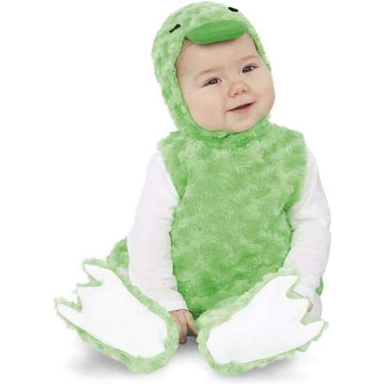 Comprar Disfraz Bebé Patito Peluche Verde (vestido, Gorro, Cola Y Patucos) Talla 12-24 Meses