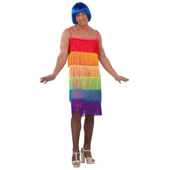 Comprar Disfraz Adulto Vestido Flecos Rainbow Talla 54