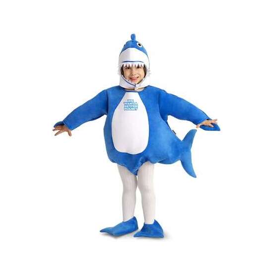 Disfraz Bebé Tiburón Azul Talla 12-24 Meses
