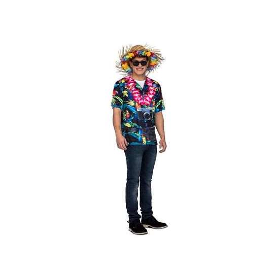 Disfraz Adulto Camiseta Hawaiian Talla S