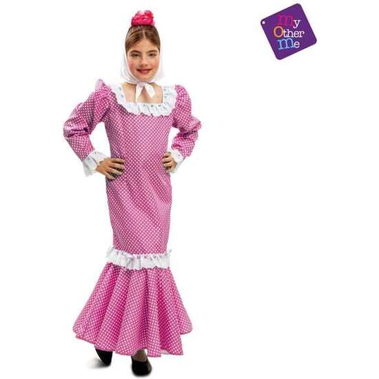 Disfraz Madrileña Rosa Niña Talla 5-6 Años
