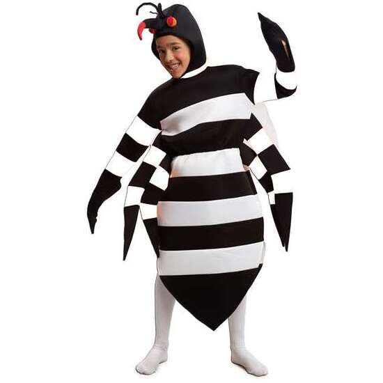 Disfraz Mosquito Tigre 5-6 Años (vestido, Gorro Y Alas)