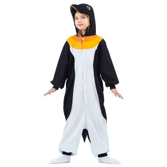 Disfraz Pingüino Talla Unica Niño (kigurumi Con Capucha Y Cola)