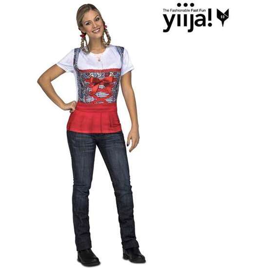 Disfraz Red Oktoberfest Lady Talla M (camiseta)