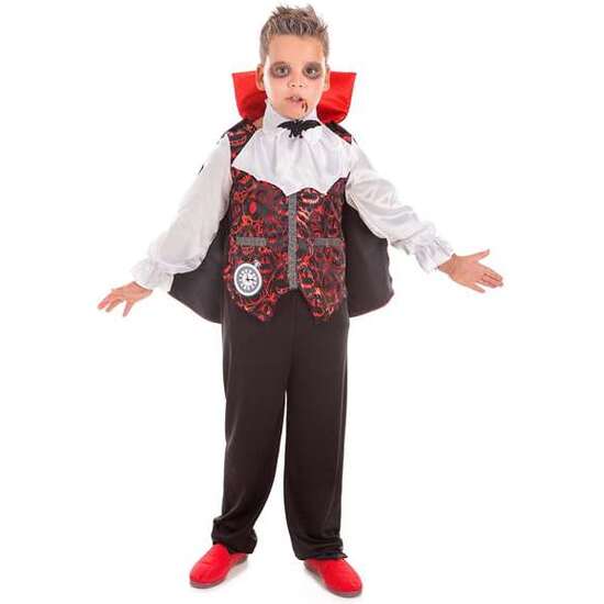 Disfraz Infantil Vampiro Arabescos Talla-m 7-9 Años