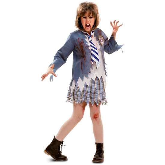 Comprar Disfraz Infantil Estudiante Zombie Chica Talla 10-12 Años