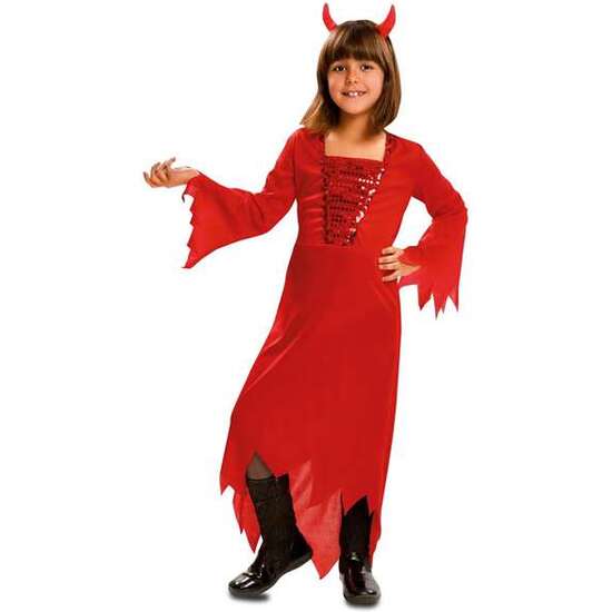 Comprar Disfraz Demonia Roja 5-6 Años (vestido Y Diadema)