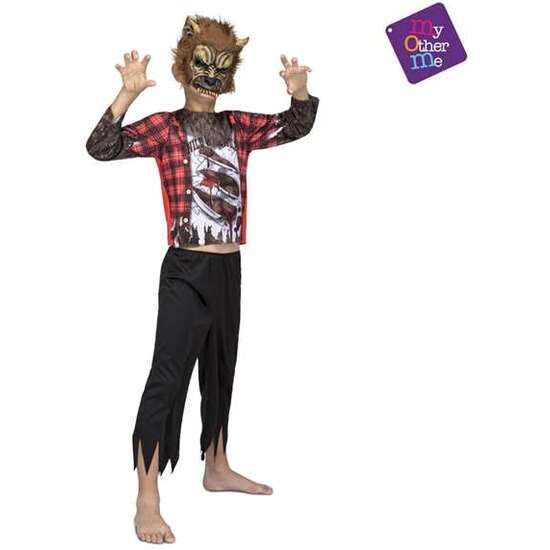 Disfraz Hombre Lobo 7-9 Años (camiseta,pantalones Y Máscara)