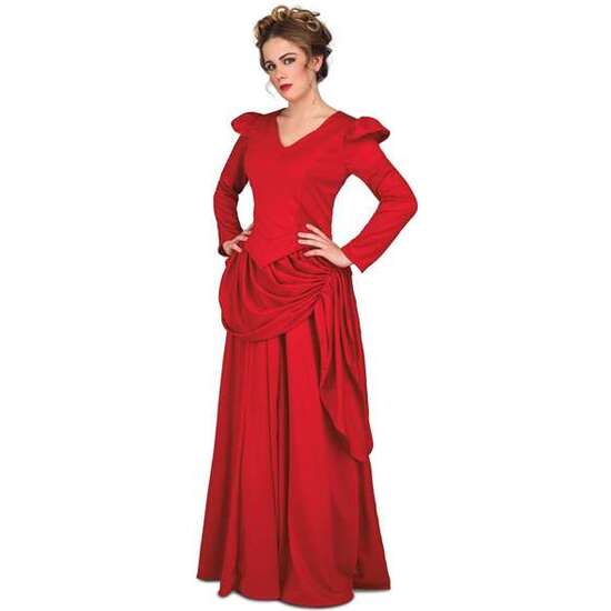 Comprar Disfraz Dama Roja Del Oeste Ml (vestido Y Enagua)