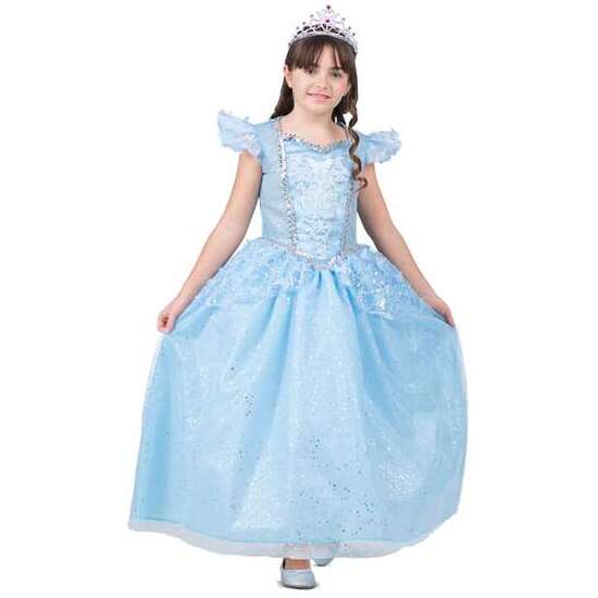 Comprar Disfraz Princesa Zapato De Cristal 7-9 Y (vestido, Guantes Y Enaguas)
