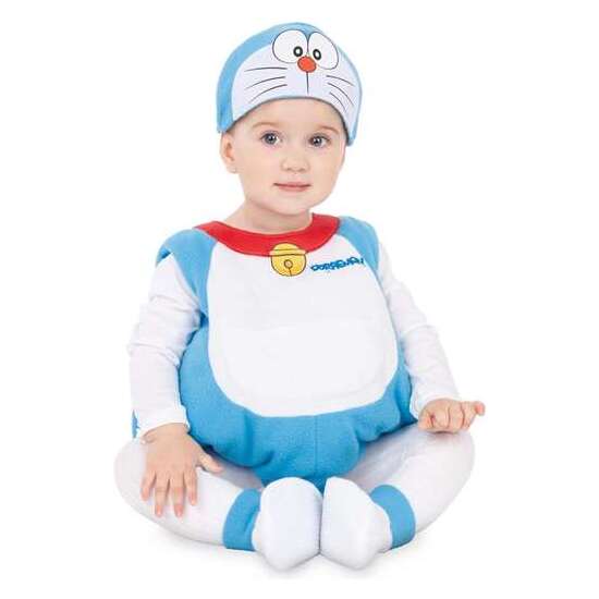 Disfraz Baby Doraemon Gorro, Vestido Cola Y Patucos Talla 7-12 M