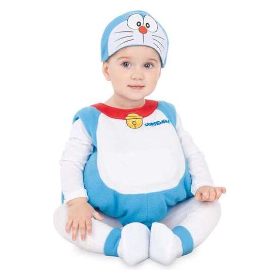 Disfraz Baby Doraemon Gorro, Vestido Cola Y Patucos Talla 12-24 M