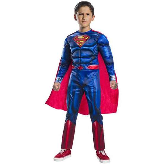 Comprar Disfraz Infantil Superman Black Line Deluxe Talla M (5/7 Años)