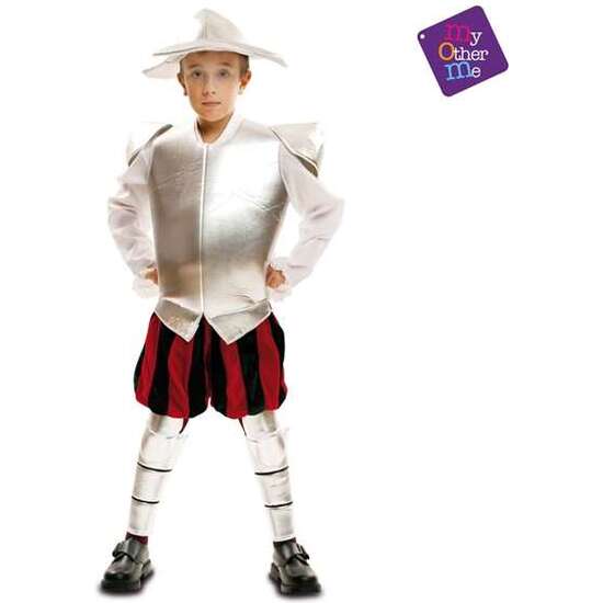 Comprar Disfraz Quijote 5-6 Años (sombrero, Coraza, Camisa, Pantalón, Rodilleras Y Espinilleras)