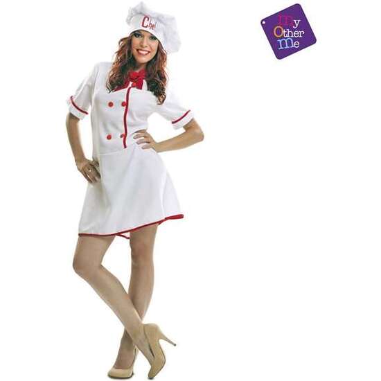 Disfraz Lady Chef Xl (gorro, Pañuelo Y Vestido)