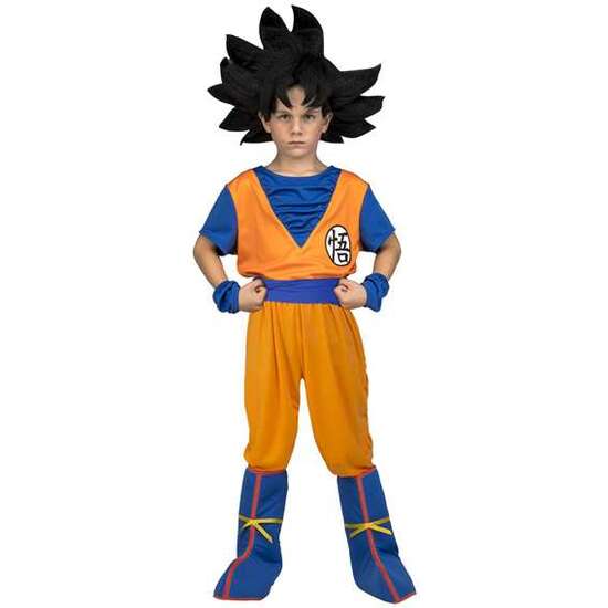 Disfraz Goku Con Camisa, Fajín, Pantalones, Cubrebotas Y Brazaletes Talla 10-12 Años