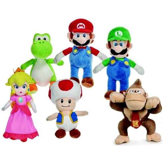 Peluche Super Mario 22cm - Modelos Surtidos