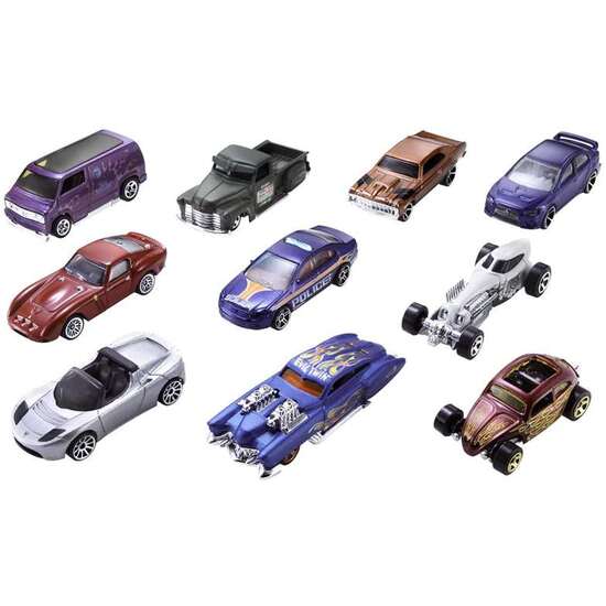 COCHE HOT WHEELS PACK 10 UDS - MODELOS SURTIDOS