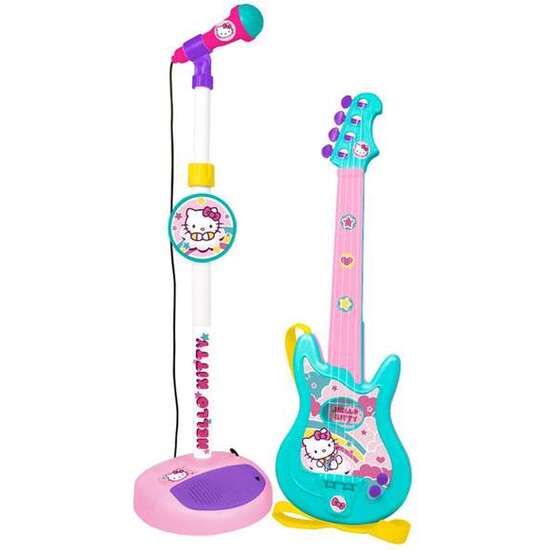 Comprar Conjunto Guitarra Y Micro Hello Kitty
