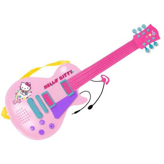 Guitarra Electronica Con Micro Hello Kitty