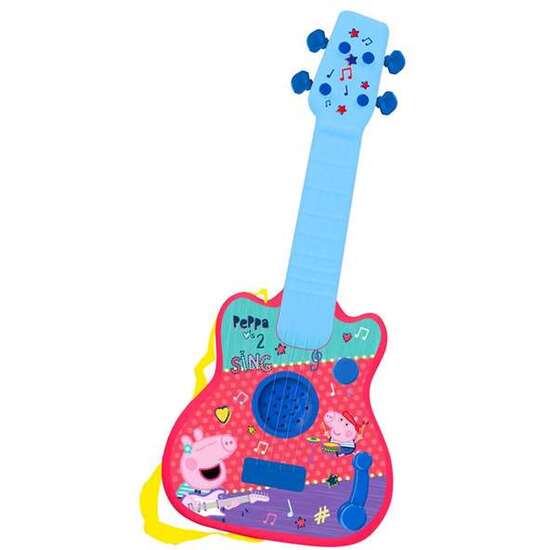 Comprar Guitarra Infantil Peppa Pig Electronica Con Melodias 40,5x30x18 Cm