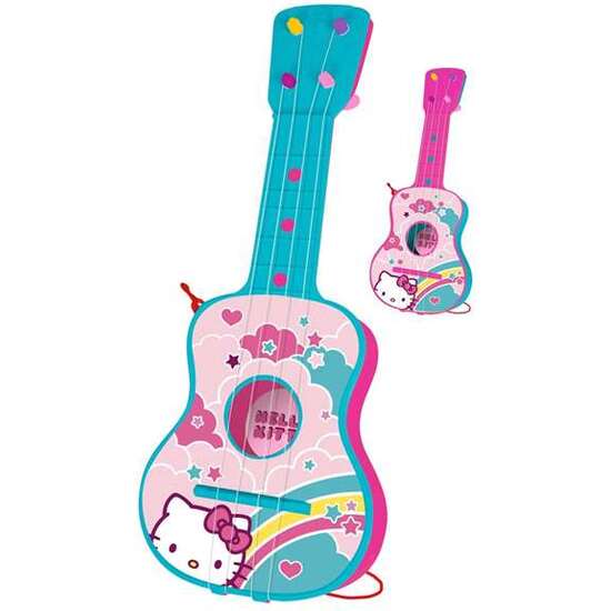 Guitarra 4 Cuerdas, En Estuche Hello Kitty
