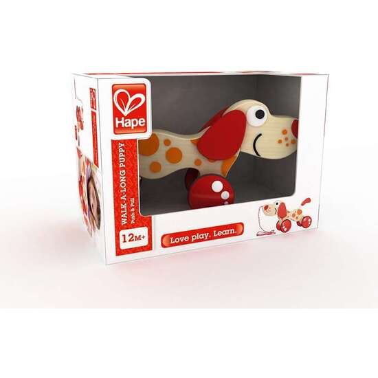 ARRASTRE PERRITO PEPE DE MADERA 22X16,2X9,2 CM HAPE