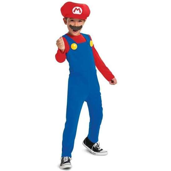 Disfraz Nintendo Super Mario De Lujo Talla. 7-8 Años