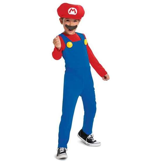 Comprar Disfraz Nintendo Super Mario De Lujo Talla 3-4 Años