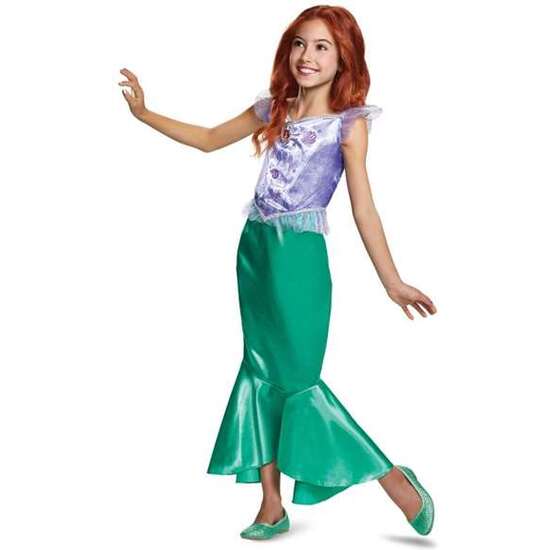 Disfraz Disney Princess Ariel Classic Talla. 5-6 Años