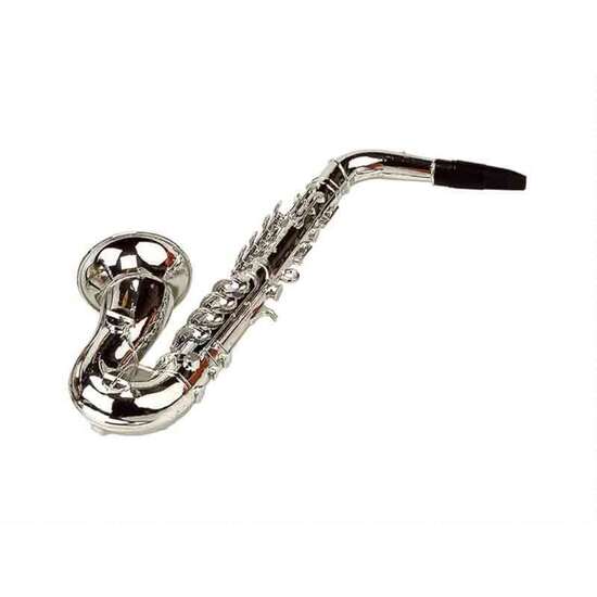 Saxofon Metalizado 41 Cm En Caja