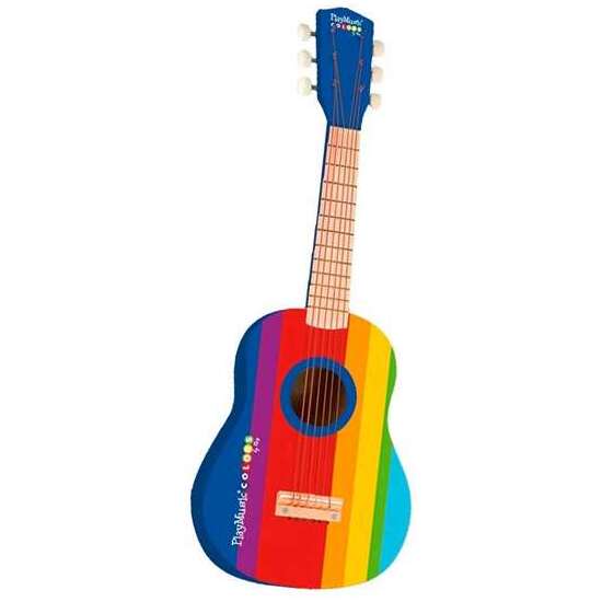 Comprar Guitarra De Madera Pintada 55 Cm.